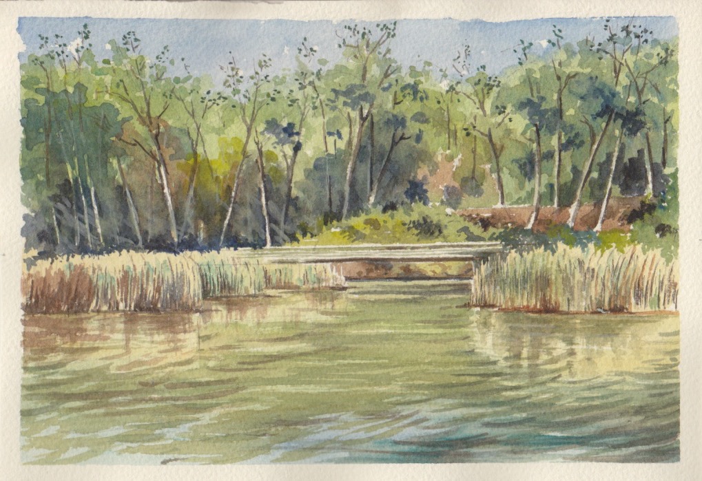 Embalse de Grajera, saliendo de Logroño